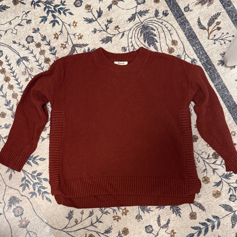 Madewell women’s Crewneck Sweater in Maroon